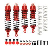 RACWD RC Ammortizzatore per 1/10 ARRMA 3S VORTEKS 4X4 BLX Aggiornamenti parti #ARA4305V3, Ammortizzatori RC anteriore posteriore 110mm 90mm, Hop Ups in alluminio per #ARA330722, #ARA330723 (rosso)