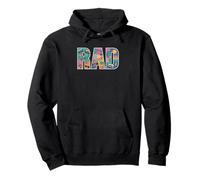 Rad 90s Retro Nostalgia Arcade Gamer Felpa con Cappuccio