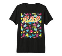 Rad Anni '80 Retro Vintage Costume Maglietta Premium