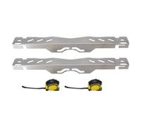 Rad Ausrichtung Werkzeuge, 2 Stück Schwere Stahl Konstruktion Präzise Messung Mit Maßbändern Für Fahrzeuge Reifen Reparatur Universal Löcher Kompatibel Mit Motorrädern 60x6x5.3cm