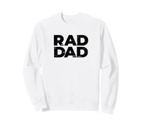 Rad Dad Cool Miglior Padre Citazione Dice Vintage Uomini in difficoltà Felpa