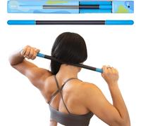 RAD Rod Massage Roller Stick - Myofascial Release Roller for Legs Shoulders Neck Back Arm - Muscle Roller for Athletes - Compact Deep Ti
