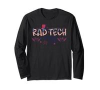 Rad Tech 4th of July Patriotic Radiology Tech USA Flag Desig Maglia a Manica