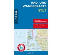 Rad- und Wanderkarte Sylt: Mit Ortsplan Westerland, Wenningstedt