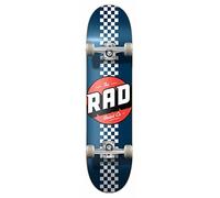 RAD Unisex - Adulto Checker Stripe Skateboard, Navy, 7.75"
