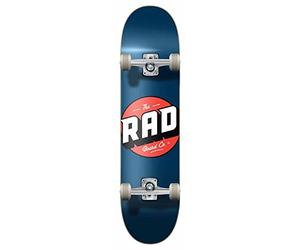 RAD Unisex - Adulto Logo Progressive Skateboard, Navy, 7.75"