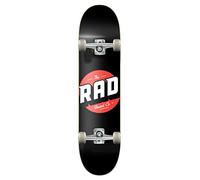 RAD Unisex - Adulto Logo Progressive Skateboard, Nero, 8.125