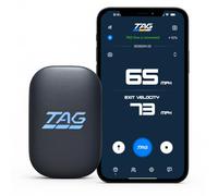 Radar sportivo TAG One (portata 120 piedi) - Pistola radar tascabile alimentata dall'intelligenza artificiale con feedback di coaching in tempo reale - Dispositivo di allenamento della velocità