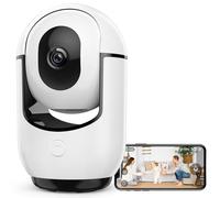 RADCLO Telecamera WiFi Interna 2K, Pan 360°, Visione Notturna, Rilevamento Movimento, Audio Bidirezionale, Monitor Neonati/Pet, App Remota, Cloud/SD