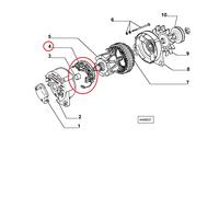 RADDRIZZATORE ALTERNATORE FIAT TEMPRA - UNO - LANCIA DELTA ORIGINALE 9941443