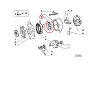 RADDRIZZATORE ALTERNATORE FIAT TIPO - LANCIA DELTA ORIGINALE 9936060