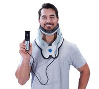 Raddrizzatore cervicale elettrico regolabile, con 3 tipi di trazione e 8 airbag integrati, estensore per il collo può alleviare lo stress e la stanchezza del collo
