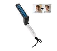 Raddrizzatore Per Barba Da Uomo, Spazzola Riscaldata Veloce Per Raddrizzare La Barba, Pettine Per Lo Styling Della Barba, Spazzola Per Capelli Calda Leggera E Anti-Scottatura