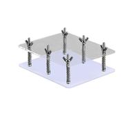 Raddrizzatore per carte in acrilico trasparente, strumento di correzione della mappa, comodo da usare, protezione per carte da gioco, porta carte di credito, accessori per carte da gioco