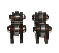 Raddrizzatore per stecca da biliardo, 2 pezzi, strumento di calibrazione, strumento tester di rettilineità, regolatore di concentricità con ruota panoramica, dispositivo di allineamento di precisione