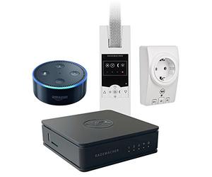 Rademacher HomePilot Smart Home Set Promozionale Night Sera con Avvolgitore elettrico (RolloTron Standard DuoFern 1400) + interruttori tra presa