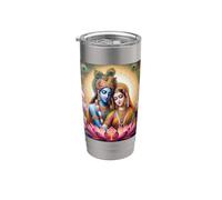 Radha e Krishna Amore Bicchiere termico in acciaio inox doppia parete