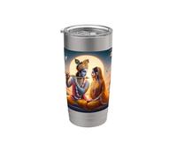 Radha e Krishna Amore Bicchiere termico in acciaio inox doppia parete