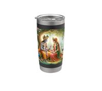 Radha e Krishna Amore Bicchiere termico in acciaio inox doppia parete