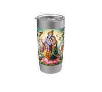 Radha e Krishna Amore Bicchiere termico in acciaio inox doppia parete