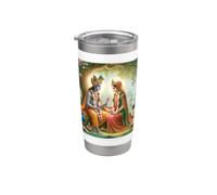 Radha e Krishna Amore Bicchiere termico in acciaio inox doppia parete
