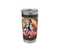 Radha e Krishna Amore Bicchiere termico in acciaio inox doppia parete