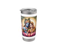 Radha e Krishna Amore Bicchiere termico in acciaio inox doppia parete