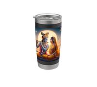 Radha e Krishna Amore Bicchiere termico in acciaio inox doppia parete