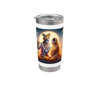 Radha e Krishna Amore Bicchiere termico in acciaio inox doppia parete