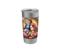 Radha e Krishna Amore Bicchiere termico in acciaio inox doppia parete
