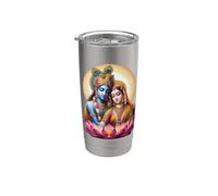 Radha e Krishna Amore Bicchiere termico in acciaio inox doppia parete
