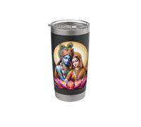 Radha e Krishna Amore Bicchiere termico in acciaio inox doppia parete