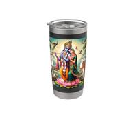 Radha e Krishna Amore Bicchiere termico in acciaio inox doppia parete