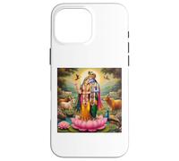 Radha e Krishna Amore Custodia per iPhone 16 Pro Max
