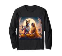Radha e Krishna Amore Maglia a Manica