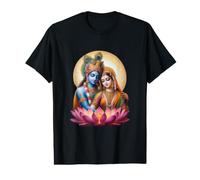 Radha e Krishna Amore Maglietta con Stampa Grafica Economica