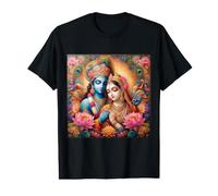 Radha e Krishna Amore Maglietta con Stampa Grafica Economica