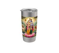 Radha e Krishna Love Bicchiere termico in acciaio inox doppia parete