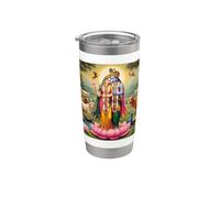 Radha e Krishna Love Bicchiere termico in acciaio inox doppia parete