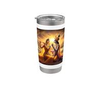 Radha e Krishna Love Bicchiere termico in acciaio inox doppia parete