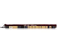 Radhe Flutes | G Natural Base destra Bansuri | Con rivestimento in velluto | Tanpura A=440 | Fibra PVC | Blu scuro & Nero