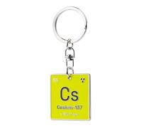 Radiacode Funny Physics Gifts for Enthusiasts and Nuclear Nerds Glow in the dark Keychain Science Accessories Cesium137, verde, Taglia unica