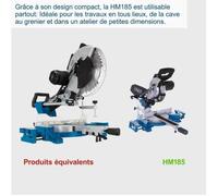 Radial miter saw - SCHEPPACH - HM 185 - 1400 W - Blade Ø 185 mm - Wood