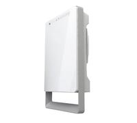 Radialight Termoventilatore digitale a parete TOUCH con barra portasalviette (Grigio Perla) TBSLI003