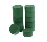 RadianceBiz Base per Composizioni Floreali in Schiuma Fenolica Verde con Forma Cilindrica E Superfici Piat per Fissaggio Fiori Recisi E Stabilità Strutturale per, 16.5x4cm