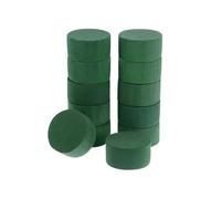 RadianceBiz Base per Composizioni Floreali in Schiuma Fenolica Verde con Forma Cilindrica E Superfici Piat per Fissaggio Fiori Recisi E Stabilità Strutturale per, 18x4cm