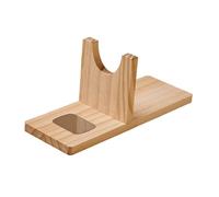RadianceBiz Porta Colla a Caldo Supporto Base Bracket Legno Artigianale Multifunzione Accessorio Universale Leggero Organizzatore Adatto per Artigianato Fai Da Te, con Tampone Antigoccia Medio