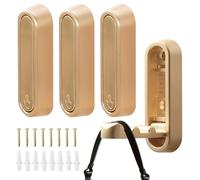 Radianeroryi 4 Pezzi Ganci Pieghevoli Da Parete In Lega Di Zinco, Gancio Da Parete Pieghevole D'Oro Per Bagno E Cucina, Gancio A Ribalta, Pieghevole a 90°, Per Appendere Cappotto, Borsa