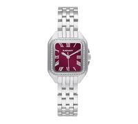 Radiant - Collezione Bahamas - Orologio analogico da polso per donna. Orologio con bracciale e quadrante bordeaux e cinturino in acciaio. Dimensione 28mm. 3ATM.