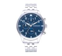 Radiant - Collezione Caiman - Orologio analogico in cuarzo. Orologio da polso per uomo. Orologio con bracciale con quadrante argentato e cinturino in acciaio inossidabile. Dimensioni 43mm. 5ATM.